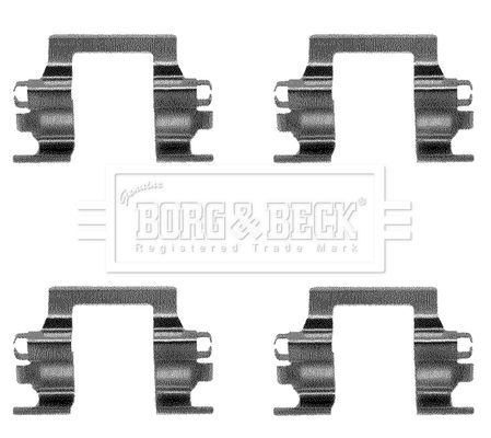 BORG & BECK Tarvikesarja, jarrupala BBK1066